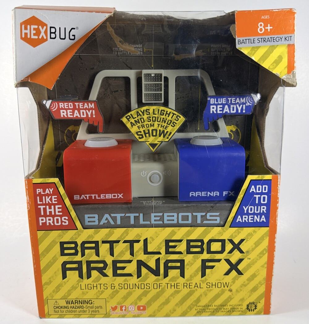 HEXBUG BattleBots Arena FX - Light & Sound of Real Show - New - Box Damage
